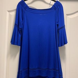 Off the ShoulderCable & Gauge Royal Blue Top/Dress